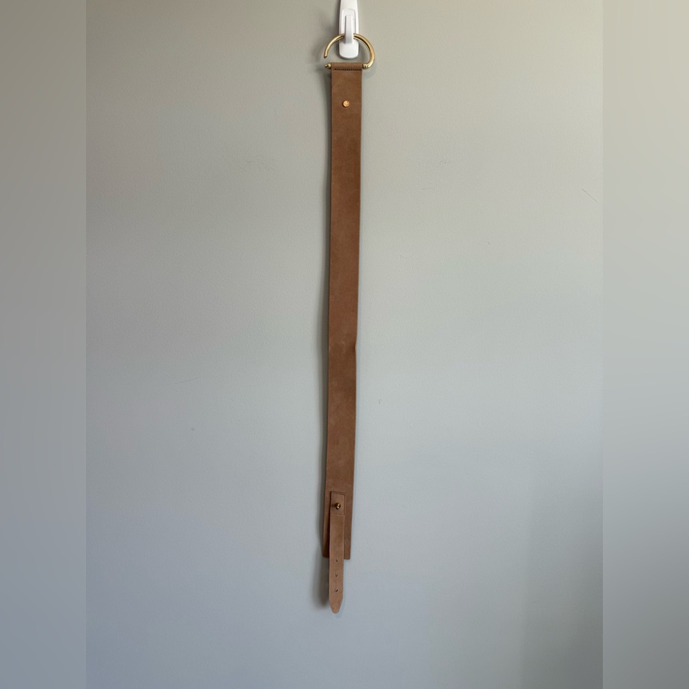 rag & bone Clark Tan Suede Leather Waist Belt - Picture 7 of 14